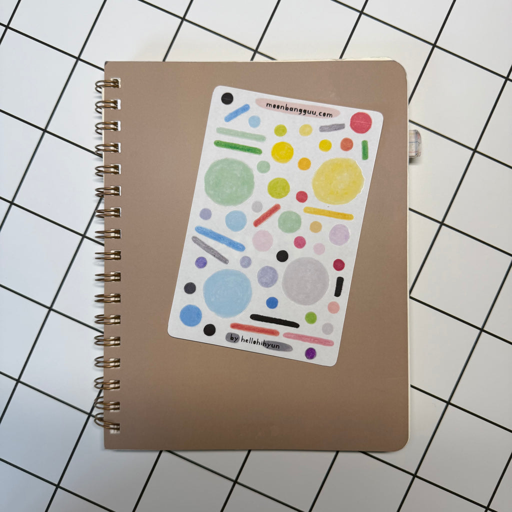 FLIGHT fun fun l semi clear planner sticker