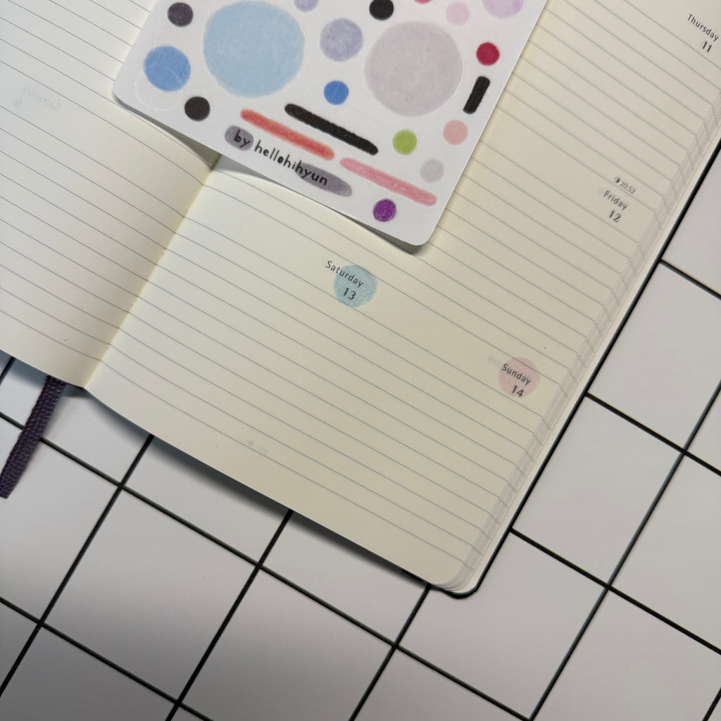 FLIGHT fun fun l semi clear planner sticker
