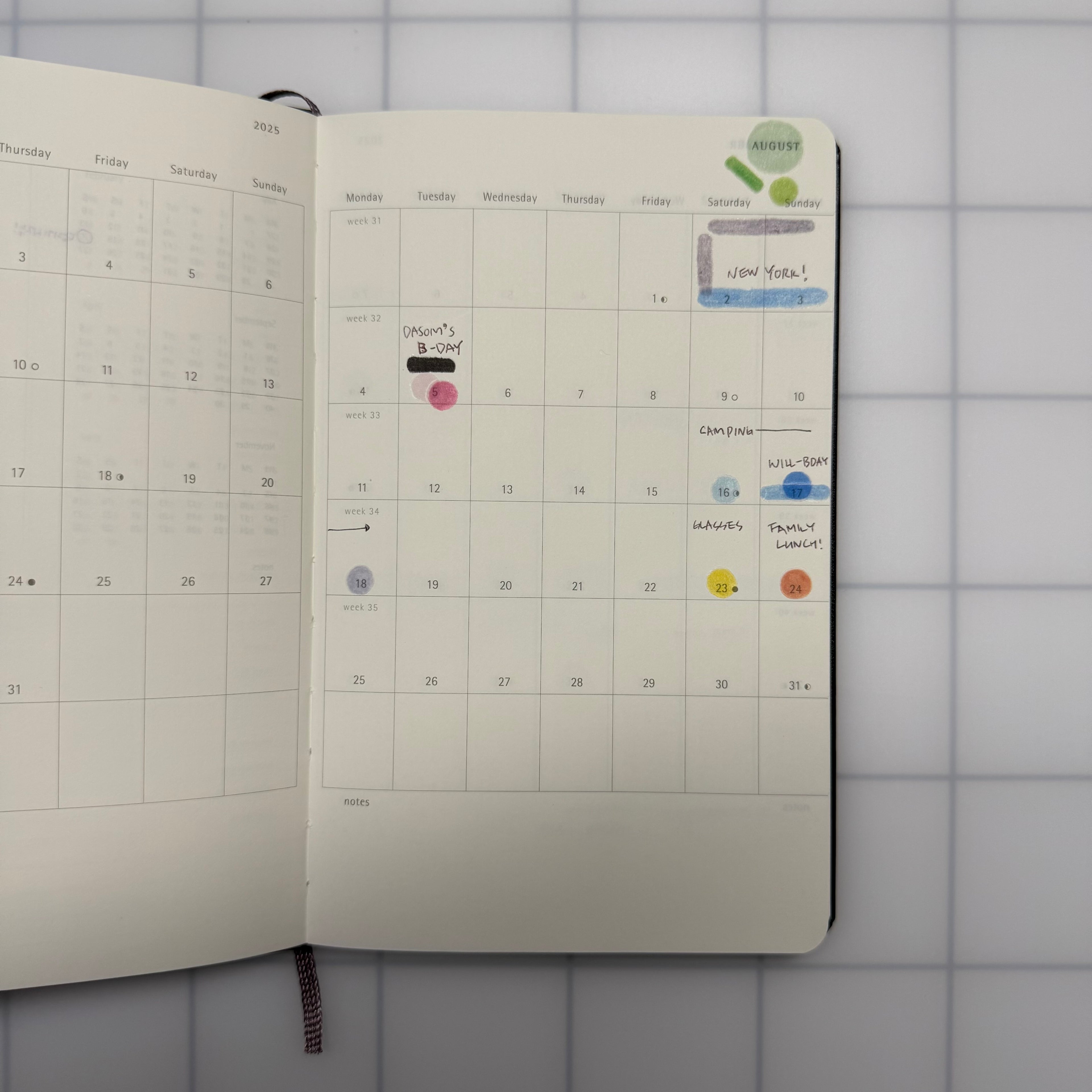 FLIGHT fun fun l semi clear planner sticker