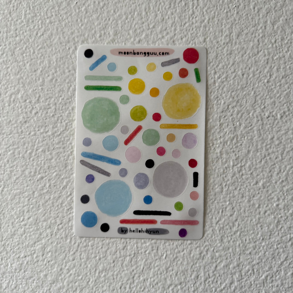 FLIGHT fun fun l semi clear planner sticker